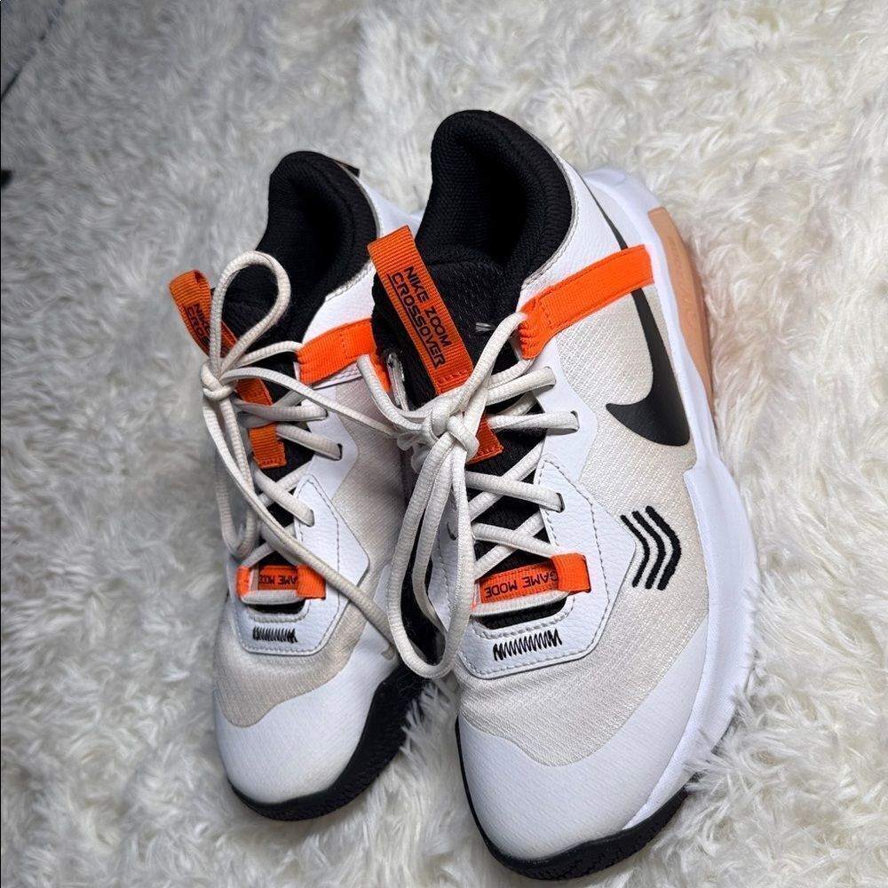 Nike White and Orange Athletic Shoes